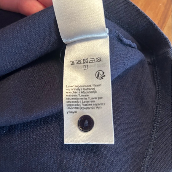 Lacoste Tops Lacoste Womens Polo Slim Fit Size 42 Navy Blue Color